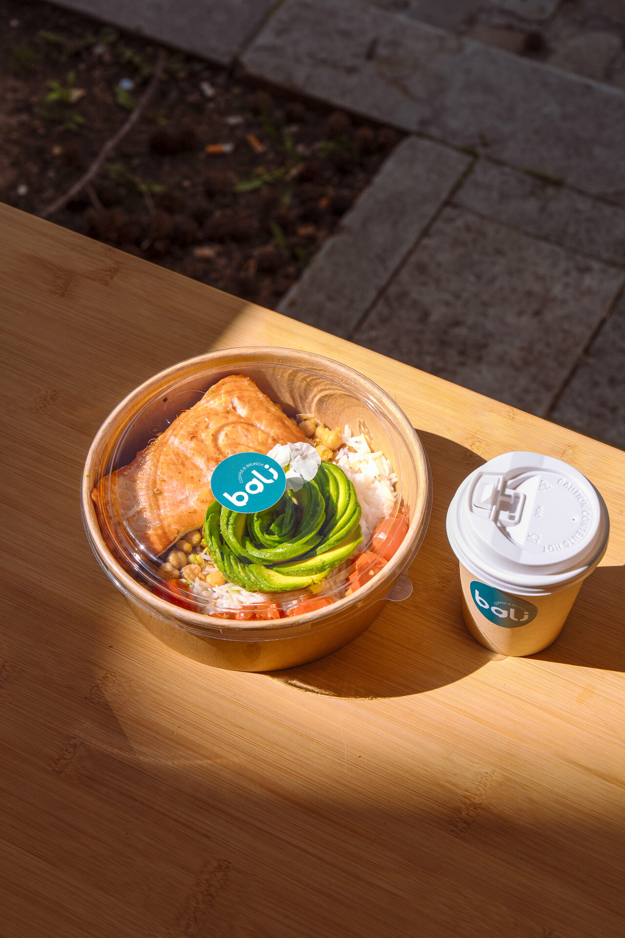 Bowl to-go en Bali Coffee Girona